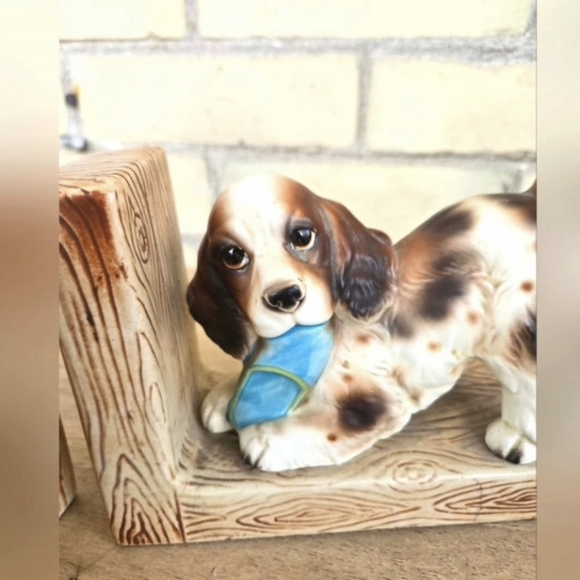 Vintage Spaniel Ceramic Bookends - Picture 2 of 7